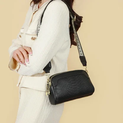 Wide Strap Crossbody Shoulder Bags - Image 4