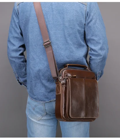 Retro Messenger Shoulder Bag - Image 2