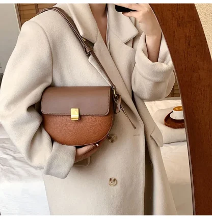Semi-circle Saddle Shoulder Bags - Image 4