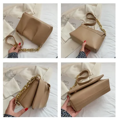Thick Chain Sleek Shoulder Bags - Image 7