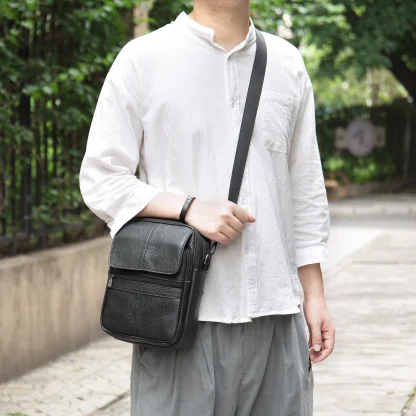Multi Zippered Pocket Shoulder Bag - Image 2