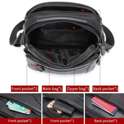 Wire Hole Men's Shoulder Bag - Image 5