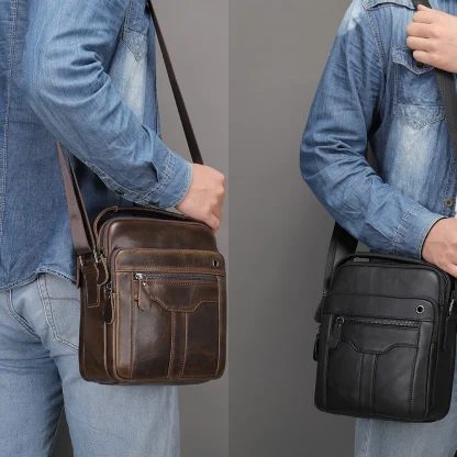 Wire Hole Men's Shoulder Bag - Image 4