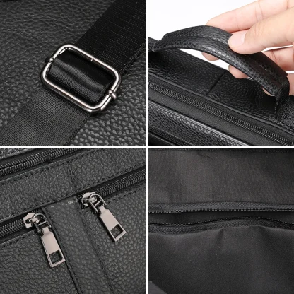 Multi Zipper Pocket Men's Shoulder Bags - Image 2