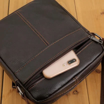 Zippered Pockets Shoulder Bag - Image 5